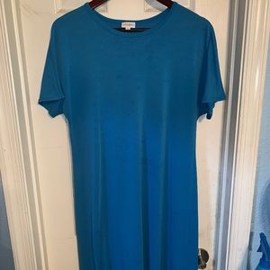 Lularoe Blue Maria Maxi Dress - Size Medium